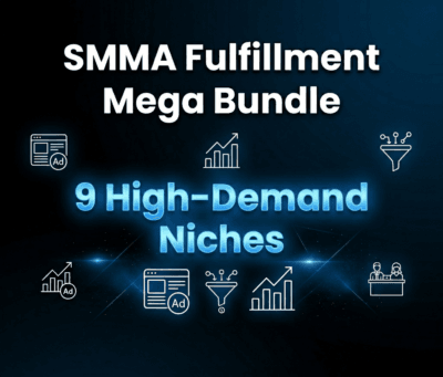 SMMA fulfillment bundle - done-for-you agency assets for 9 local business niches