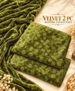 2 Pcs Women's Unstitched 3-D Block Printed Suit