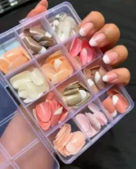 144 Pcs French Tip Nails With Free Nail Glue