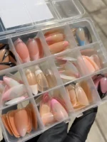 144 Pcs French Tip Nails With Free Nail Glue
