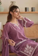 3 Pcs Women's Unstitched Embroidered Suit