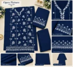 2 Pcs Women's Unstitched Embroidered Suit