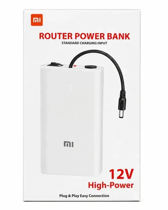 12V Router Power Bank - Mini UPS for WiFi Router