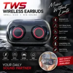 TWS Wireless Earbuds Bluetooth 5.0 Stereo Sound Touch Control Charging Case