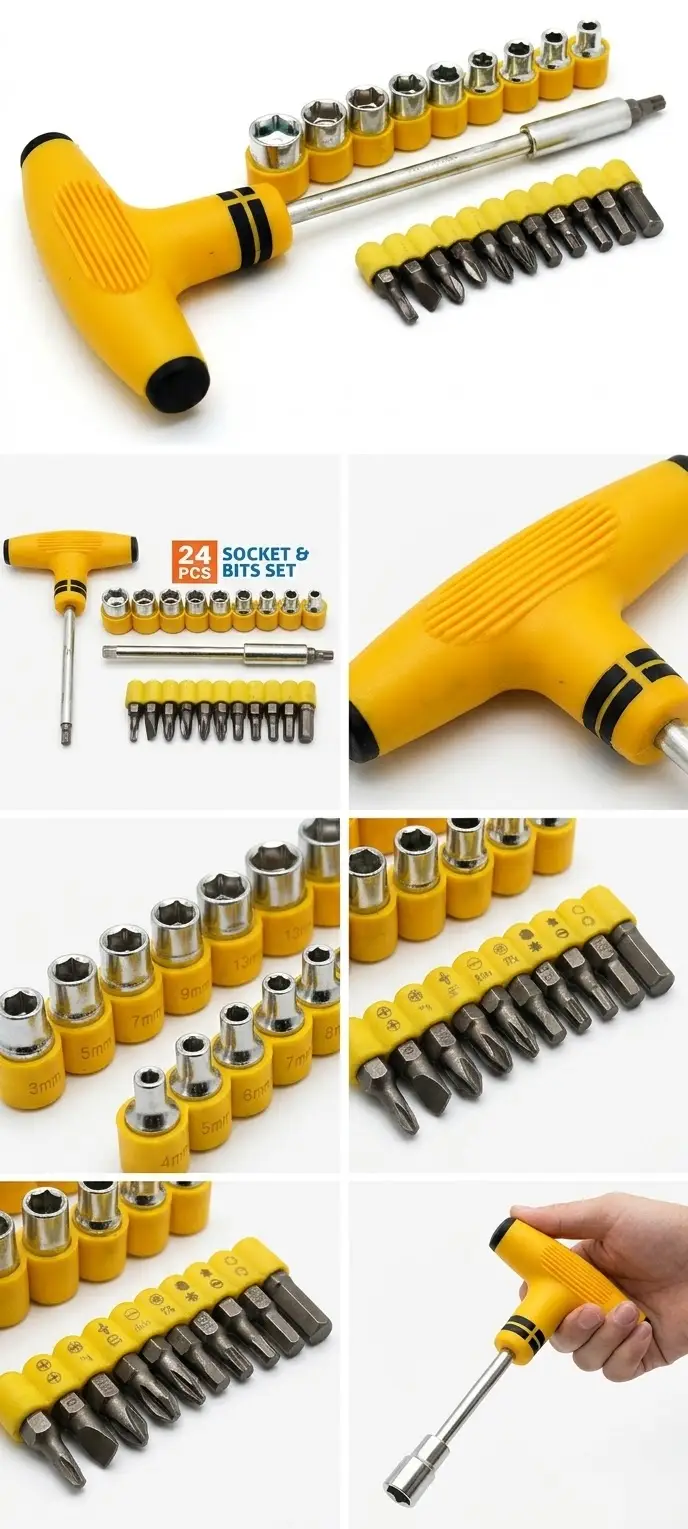 24 Pcs Plastic Tool Kit Set 24 Pcs Plastic Tool Kit Set