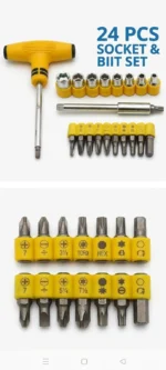 24 Pcs Plastic Tool Kit Set
